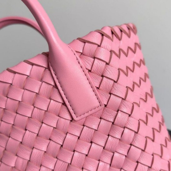 Fake Bottega Veneta Mini Cabat Bag Ribbon Intrecciato Lambskin Replica