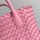 Fake Bottega Veneta Mini Cabat Bag Ribbon Intrecciato Lambskin Replica