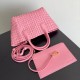 Fake Bottega Veneta Mini Cabat Bag Ribbon Intrecciato Lambskin Replica