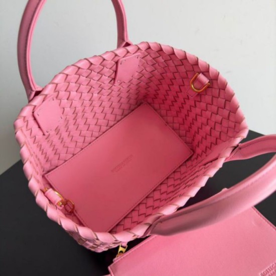 Fake Bottega Veneta Mini Cabat Bag Ribbon Intrecciato Lambskin Replica