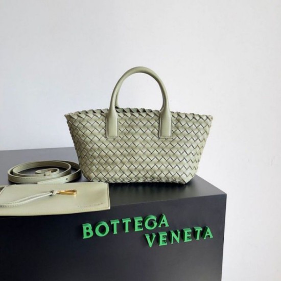 Fake Bottega Veneta Mini Cabat Bag Travertine Intrecciato Lambskin Replica Replica Bottega Veneta Mini Cabat Bag Travertine Intrecciato Lambskin