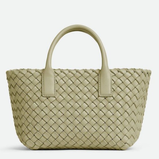 Fake Bottega Veneta Mini Cabat Bag Travertine Intrecciato Lambskin Replica Replica Bottega Veneta Mini Cabat Bag Travertine Intrecciato Lambskin