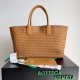 Replica Bottega Veneta Medium Cabat Bag Caramel Intrecciato Lambskin