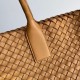 Replica Bottega Veneta Medium Cabat Bag Caramel Intrecciato Lambskin