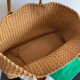 Replica Bottega Veneta Medium Cabat Bag Caramel Intrecciato Lambskin