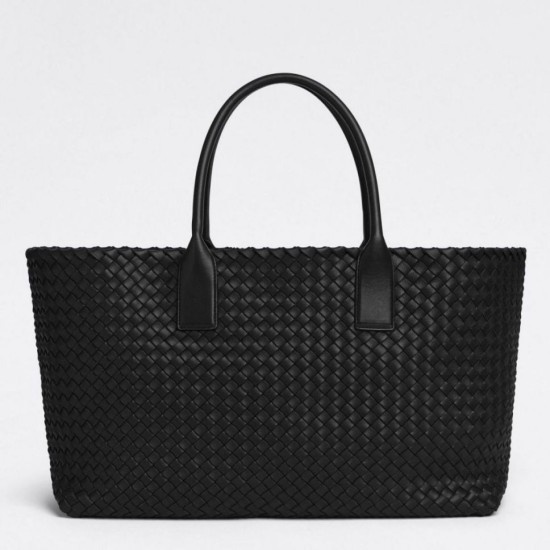 Replica Bottega Veneta Medium Cabat Bag Black Intrecciato Lambskin Replica Bottega Veneta Medium Cabat Bag Black Intrecciato Lambskin