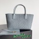 Replica Bottega Veneta Cabat Medium Bag Thunder Intrecciato Lambskin