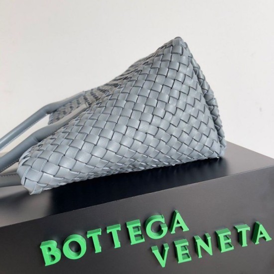 Replica Bottega Veneta Cabat Medium Bag Thunder Intrecciato Lambskin