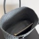 Replica Bottega Veneta Cabat Medium Bag Thunder Intrecciato Lambskin