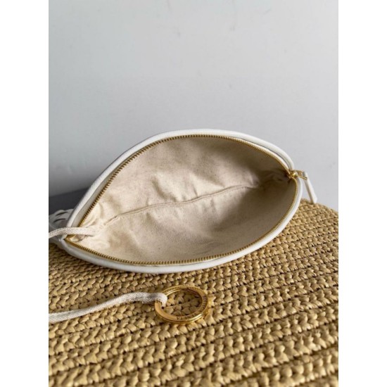 Fake Bottega Veneta Gemelli Medium Bag Natural Raffia Replica