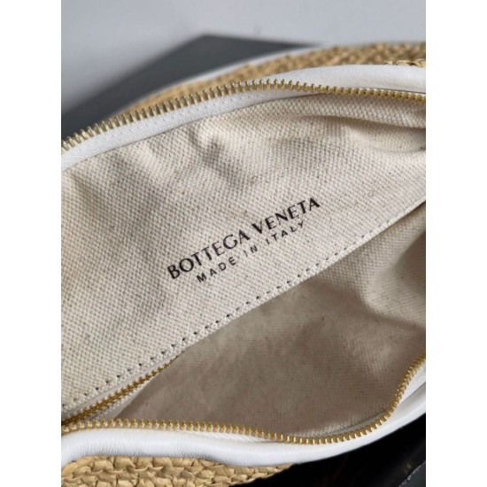 Fake Bottega Veneta Gemelli Medium Bag Natural Raffia Replica
