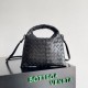 Replica Bottega Veneta Mini Hop Bag Black Intrecciato Calfskin Replica Bottega Veneta Mini Hop Bag Black Intrecciato Calfskin