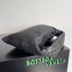 Fake Bottega Veneta Small Hop Bag Black Intrecciato Calfskin Replica