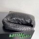 Fake Bottega Veneta Small Hop Bag Black Intrecciato Calfskin Replica