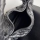 Fake Bottega Veneta Small Hop Bag Black Intrecciato Calfskin Replica
