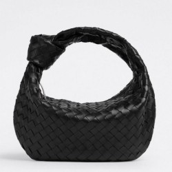 Replica Bottega Veneta BV Jodie Teen Bag Black Intrecciato 