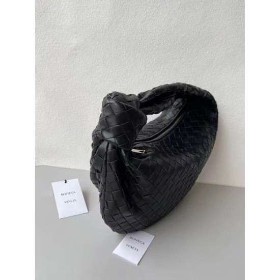 Replica Bottega Veneta BV Jodie Teen Bag Black Intrecciato 