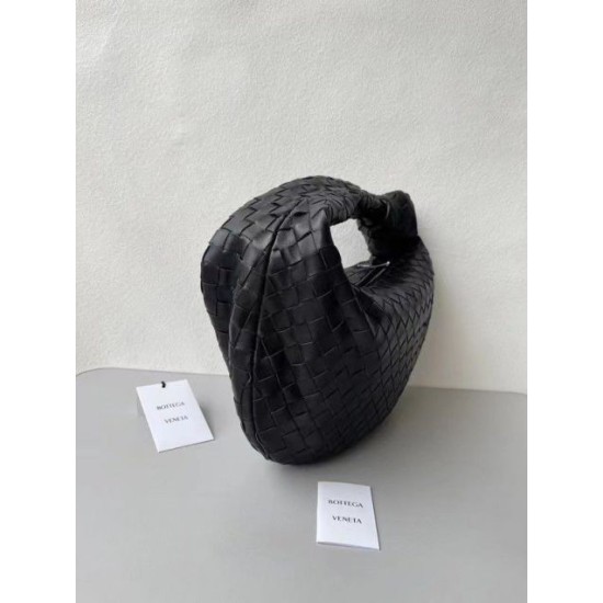 Replica Bottega Veneta BV Jodie Teen Bag Black Intrecciato 