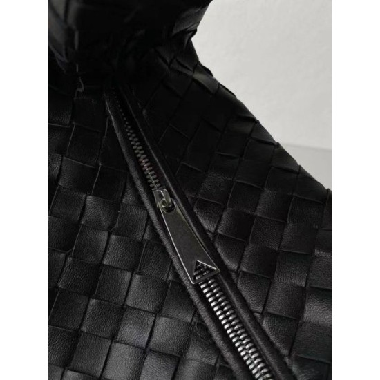 Replica Bottega Veneta BV Jodie Teen Bag Black Intrecciato 