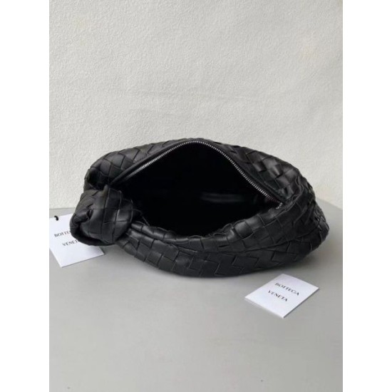 Replica Bottega Veneta BV Jodie Teen Bag Black Intrecciato 