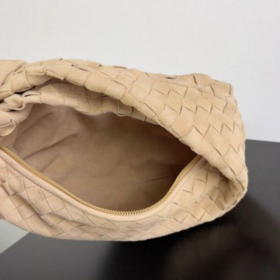 Replica Bottega Veneta BV Jodie Teen Bag Porridge Suede Calfskin