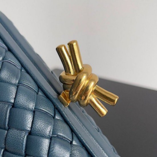 Fake Bottega Veneta Knot Minaudiere Clutch Space Intrecciato Lambskin Replica
