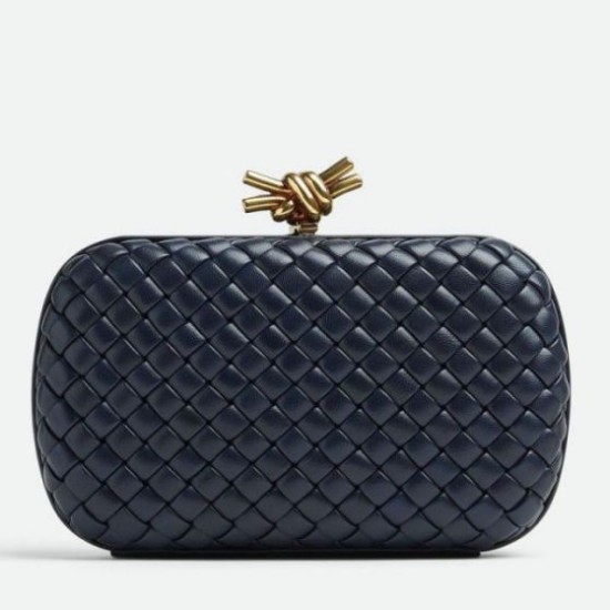 Fake Bottega Veneta Knot Minaudiere Clutch Space Intrecciato Lambskin Replica