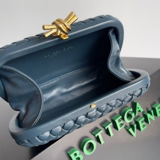 Fake Bottega Veneta Knot Minaudiere Clutch Space Intrecciato Lambskin Replica