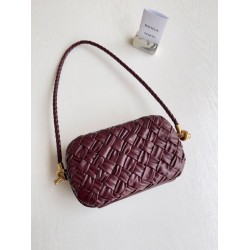 Replica Bottega Veneta Knot Minaudiere On Strap Barolo Foulard Intreccio 
