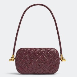 Replica Bottega Veneta Knot Minaudiere On Strap Barolo Foulard Intreccio 