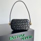 Fake Bottega Veneta Knot Minaudiere On Strap Black Foulard Intreccio  Replica