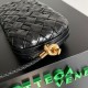 Fake Bottega Veneta Knot Minaudiere On Strap Black Foulard Intreccio  Replica