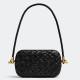 Fake Bottega Veneta Knot Minaudiere On Strap Black Foulard Intreccio  Replica
