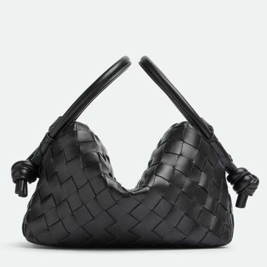 Replica Bottega Veneta Small Loop Crossbody Bag Black Intrecciato Lambskin Replica Bottega Veneta Small Loop Crossbody Bag Black Intrecciato Lambskin