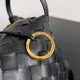 Replica Bottega Veneta Small Loop Crossbody Bag Black Intrecciato Lambskin Replica Bottega Veneta Small Loop Crossbody Bag Black Intrecciato Lambskin