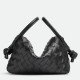 Replica Bottega Veneta Small Loop Crossbody Bag Black Intrecciato Lambskin Replica Bottega Veneta Small Loop Crossbody Bag Black Intrecciato Lambskin