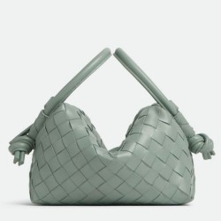 Fake Bottega Veneta Small Loop Crossbody Bag Sauge Intrecciato Lambskin Replica