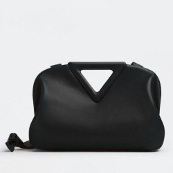Replica Bottega Veneta Medium Point Top Handle Bag Black 