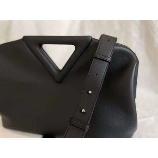 Replica Bottega Veneta Medium Point Top Handle Bag Black 