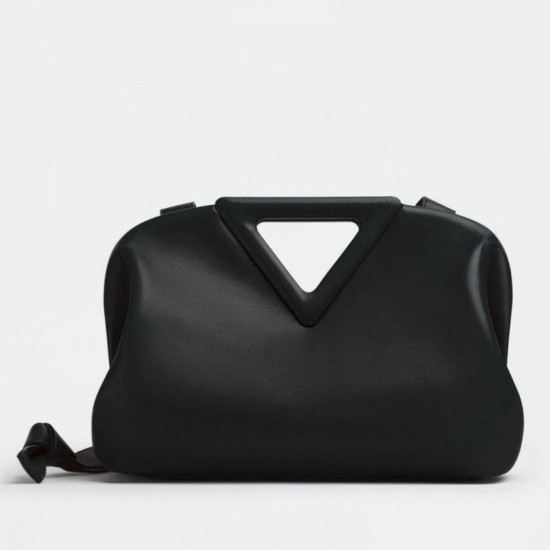 Replica Bottega Veneta Medium Point Top Handle Bag Black 