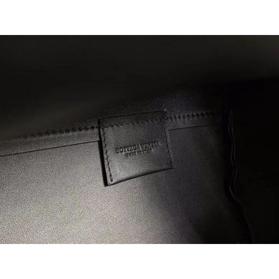 Replica Bottega Veneta Medium Point Top Handle Bag Black 