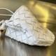 Replica Bottega Veneta Sardine Mini Bag White Intrecciato Lambskin