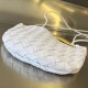 Replica Bottega Veneta Sardine Mini Bag White Intrecciato Lambskin