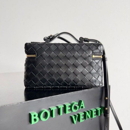 Fake Bottega Veneta Bang Bang Vanity Case Black Intrecciato Replica Replica Bottega Veneta Bang Bang Vanity Case Black Intrecciato