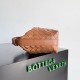 Fake Bottega Veneta Mini Wallace Bag Brown Intrecciato Calfskin Replica