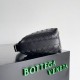 Replica Bottega Veneta Mini Wallace Bag Black Intrecciato Calfskin