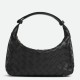 Replica Bottega Veneta Mini Wallace Bag Black Intrecciato Calfskin