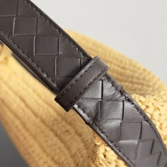 Replica Bottega Veneta Mini Wallace Bag Natural Raffia