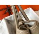 Fake Hermes Garden Party 36 Bag Grey Clemence Calfskin Replica