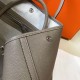 Fake Hermes Garden Party 36 Bag Grey Clemence Calfskin Replica
